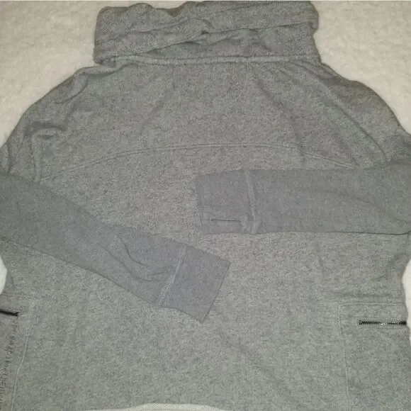 Calvin Klein Performance Cropped Cowl Neck Sweatshirt - Picture 7 of 9